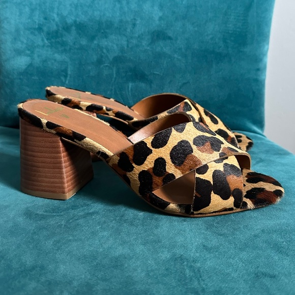 Lulus Shoes - Lulu’s Leopard Block Heel Sandal - Size 8